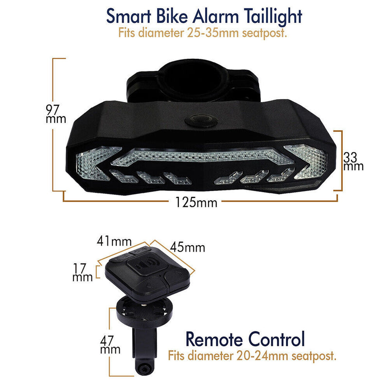 Anti-Theft Rear Bike Light